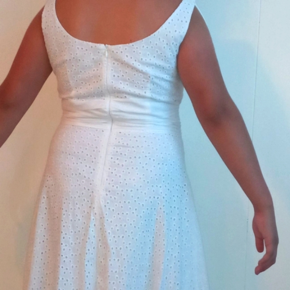 White mini dress